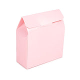 Boite Kraft Rose Avec fenêtre ronde 89x38x102 mm - 25 pièces