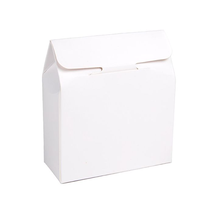 Boite Kraft Blanc Avec fenêtre en forme de cœur 89x38x102 mm - 25 pièces