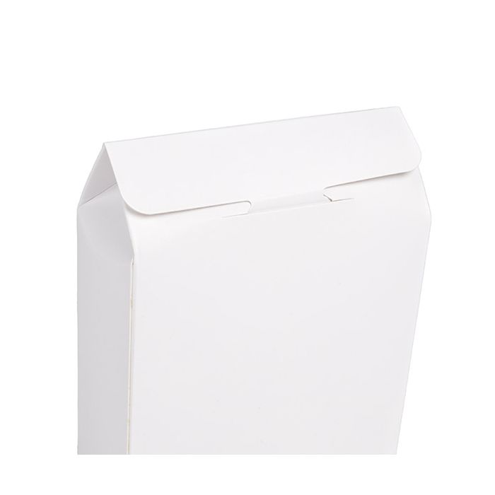 Boite Kraft Blanc Avec fenêtre ronde 105x44x133 mm - 25 pièces