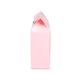 Boite Kraft Rose Avec fenêtre ronde 105x44x133 mm - 25 pièces