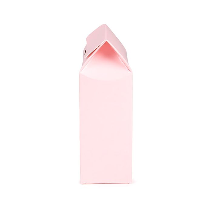 Boite Kraft Rose Avec fenêtre en forme de cœur 105x44x133 mm - 25 pièces