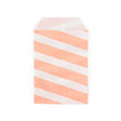 Paper Bags White with Pink Stripes 76x127 mm 