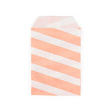 Paper Bags White with Pink Stripes 76x127 mm 