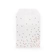 Paper Bags White with Rose Gold Dots 76x127 mm 