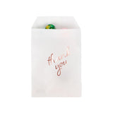 Paper Bags White with Rose Gold Thank You 7,6x12,7 cm - 100 pieces