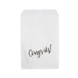Paper Bags White with Silver Congrats 127x203 mm 