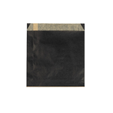 Sacs en Papier Noirs Résistants à la Graisse 15,2x2,9x16,5cm - 100 pcs