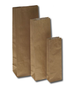 Sachet à fond plat Eco en Kraft, 80x50x250mm - 100 pcs