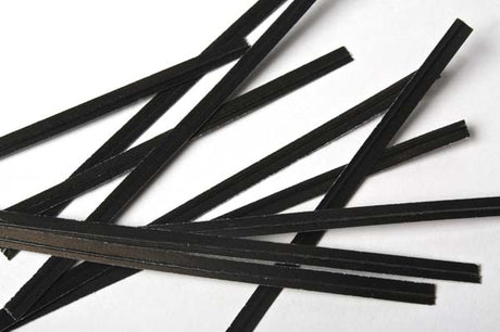 Tin Ties 15.2x0.4cm Paper Black (1.000 pieces) [TT6BK]
