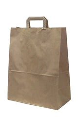Eco Paper Shopping Bags Brown 320+210x270mm 