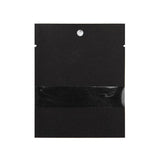 Kraft Bags Black Eco-fiendly 7,6x10,2 cm Sealable With Window - 100 pieces