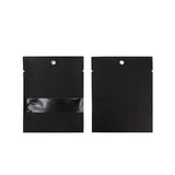 Kraft Bags Black Eco-fiendly 7,6x10,2 cm Sealable With Window - 100 pieces