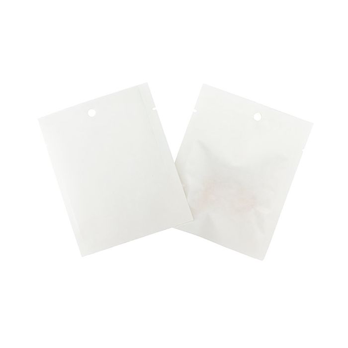 Kraft Bags White Eco-fiendly 7,6x10,2 cm Sealable - 100 pieces