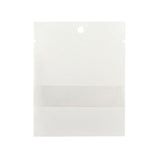Kraft Bags White Eco-fiendly 7,6x10,2 cm Sealable With Window - 100 pieces