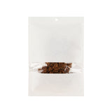 Sachet en kraft blanc écologique 15,2x22,9 cm Scellable avec fenêtre - 100 pièces