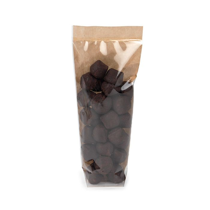 Sachet kraft à fond plat avec un insert papier 5.1x4.4x21.6 cm - 100 Pieces