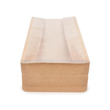 Sachet kraft à fond plat et transparence frontale 12.7x7.6x30.5 cm - 100 pièces