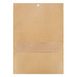 Kraft Bags Sealable 11.2x15.7cm with Window (100 pieces) [KHS46MW]