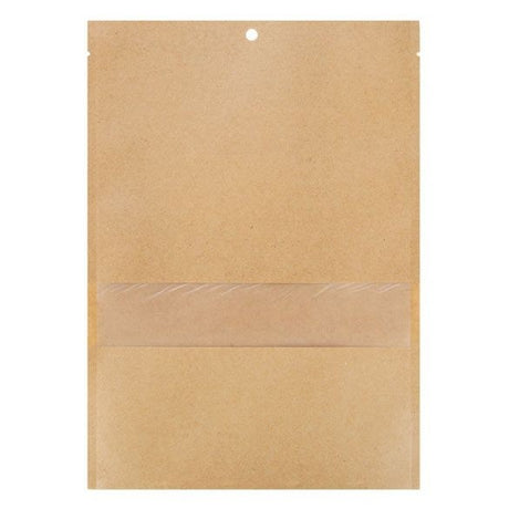 Kraft Bags Sealable 11.2x15.7cm with Window (100 pieces) [KHS46MW]
