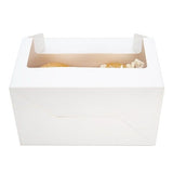 Boite Kraft Blanc avec Fenêtre 178x102x102 mm - 25 pièces