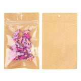 Kraft Barrier Bags with clear front 9.2 x 12.7 cm w/Tear Notches 