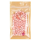 Kraft Barrier Bags with clear front 10.2 x 16.5 cm w/Tear Notches 