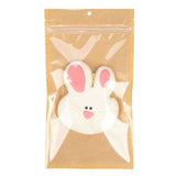 Kraft Barrier Bags with clear front 12.7 x 20.8 cm w/Tear Notches 