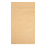 Sachet zip en Kraft & Plastique, 127x208mm - 100 pcs