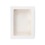 White Gift Boxes Window Box w/ attached window 102 x21x138 mm 