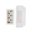 White Gift Boxes Window Box w/ attached window 70x21x138 mm 