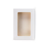 Boîte blanche à fenêtre 7x2.1x10.3 cm - 25 pièces