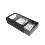 Boîtes en Papier Deux Pièces Noires 21x12,7x5,7cm - 25 pcs