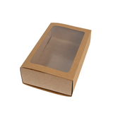 Boîtes en Papier Deux Pièces Kraft 21x12,7x5,7cm - 25 pcs