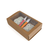 Boîtes en Papier Deux Pièces Kraft 21x12,7x5,7cm - 25 pcs