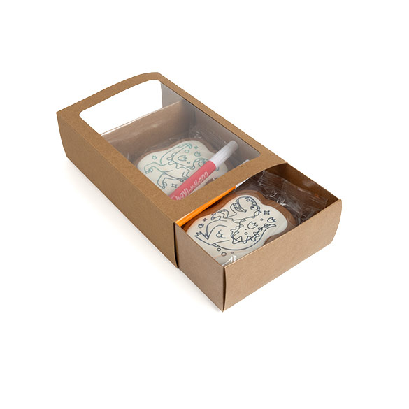 Boîtes en Papier Deux Pièces Kraft 21x12,7x5,7cm - 25 pcs