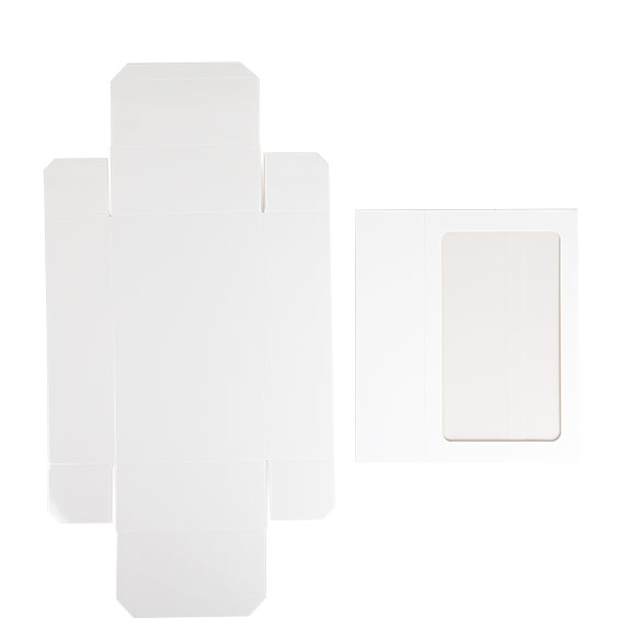 Boîtes en Papier Deux Pièces Blanches 21x12,7x5,7cm - 25 pcs