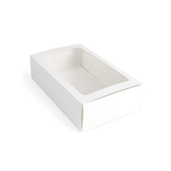 Boîtes en Papier Deux Pièces Blanches 21x12,7x5,7cm - 25 pcs
