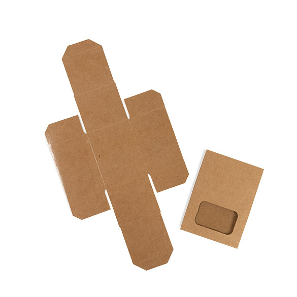 Boîtes en Papier Deux Pièces Kraft 9,5x6,4x5,7cm - 25 pcs
