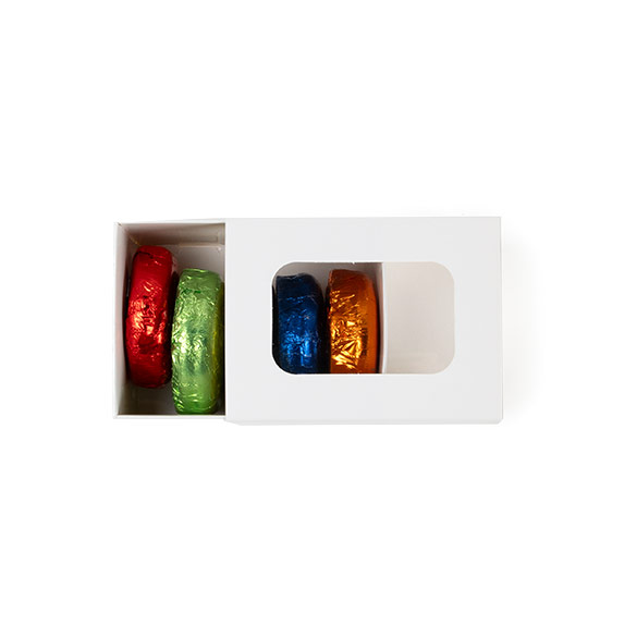 Boîtes en Papier Deux Pièces Blanches 9,5x6,4x5,7cm - 25 pcs