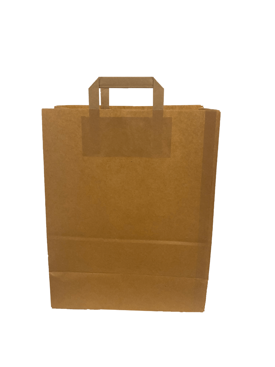 Eco Paper Shopping Bags Brown 320+170x410mm 