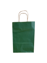 Sacs en papier Vert foncé, 220+100x310mm - 50 pcs