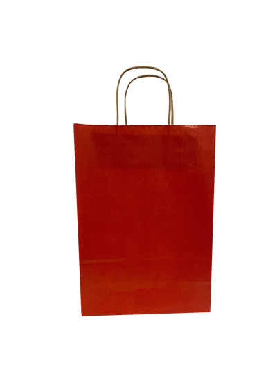 Sacs en papier Rouge foncé, 220+100x310mm - 50 pcs