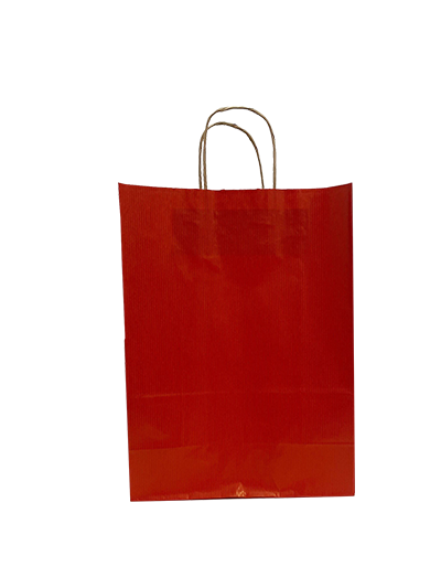 Sacs en papier Rouge foncé, 260+120x350mm - 50 pcs