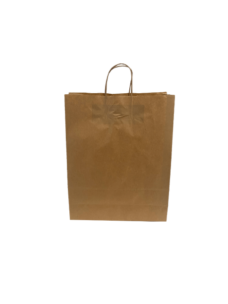 Paper Carry Bags Brown 320+120x410mm 