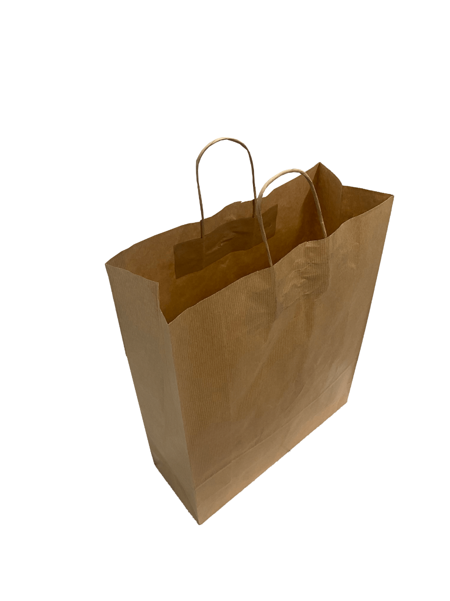 Sacs en papier Marron 320+120x410mm - 50 pcs