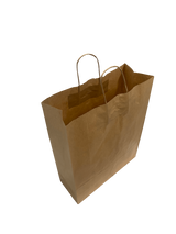 Sacs en papier Marron 320+120x410mm - 50 pcs