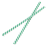 Papier Armé - lien à rayures blanc/ vert 10.2 x .4cm (1000 Pièces) [TT4WGS]