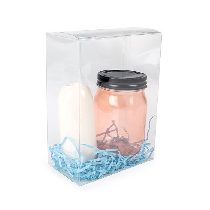 Boîte transparente à fond automatique rPET 13.7x7.6x18.7 cm - 25 pièces