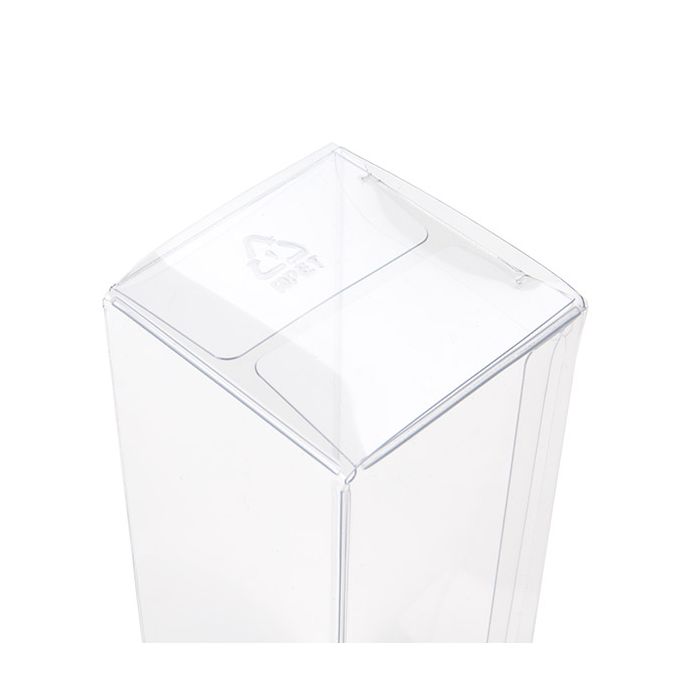 Boîte transparente à fond automatique rPET 5.1x5.1x15.2 cm - 25 pièces