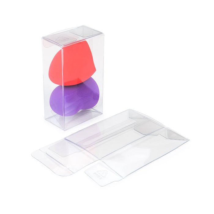 Boîte transparente à fond automatique rPET 5.4x3.2x9.2 cm - 25 pièces